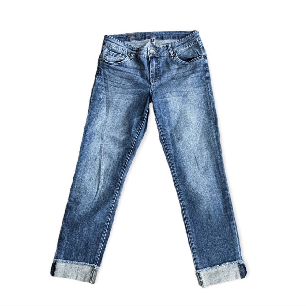 Kut from the Kloth Ankle Straight Leg Cropped Jeans Size 6